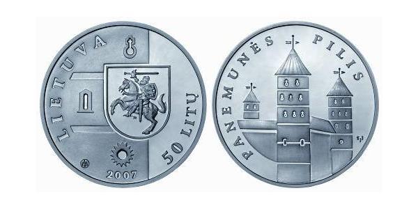 50 Лит Литва (1991 - ) Серебро 