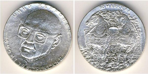 50 Марка Фінляндія (1917 - ) Срібло 
