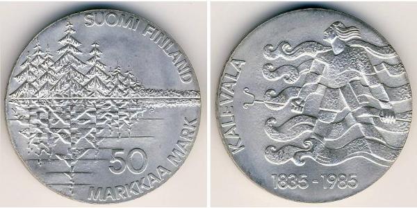 50 Марка Фінляндія (1917 - ) Срібло 