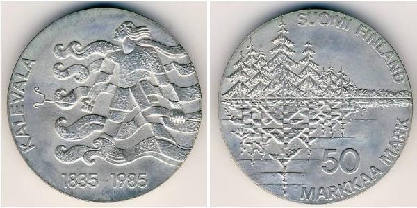 50 Марка Фінляндія (1917 - ) Срібло 