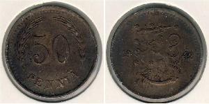 50 Пенни Финляндия (1917 - ) Бронза 