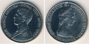 50 Пенни Остров Вознесения Никель/Медь Елизавета II (1926-2022)