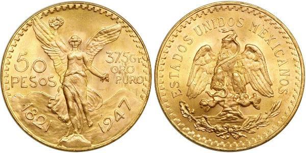 50 Песо Мексиканські Сполучені Штати (1867 - ) Золото 