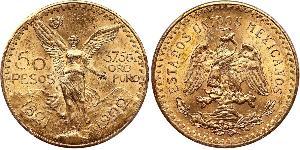 50 Песо Соединённые Штаты Мексики (1867 - ) Золото 