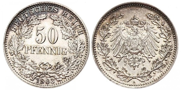 50 Пфенниг Германская империя (1871-1918)  