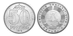 50 Пфеніг Німецька Демократична Республіка (1949-1990) Алюміній 