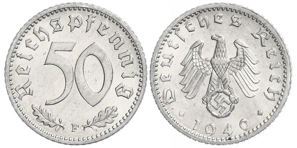 50 Пфеніг Німеччина Алюміній 