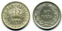 50 Рейс Королівство Португалія (1139-1910) Срібло 