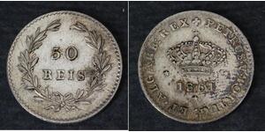 50 Рейс Королівство Португалія (1139-1910) Срібло 