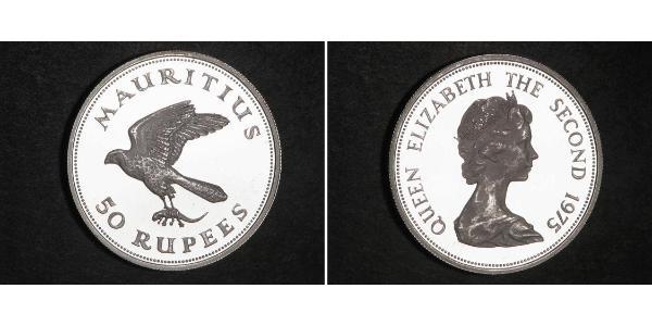 50 Рупія Маврикій Срібло 