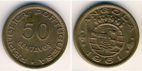 50 Сентаво Portuguese Angola (1575-1975) Бронза 