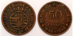 50 Сентаво Португальская Гвинея (1474-1974) Бронза 