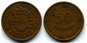 50 Сентаво Сан-томе и Принсипи (1469 - 1975) Бронза 