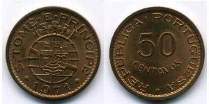 50 Сентаво Сан-томе и Принсипи (1469 - 1975) Бронза 