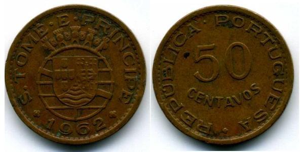50 Сентаво Сан-томе и Принсипи (1469 - 1975) Бронза 