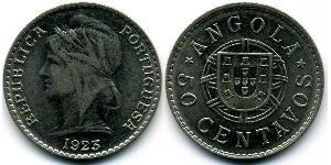50 Сентаво Португалия / Portuguese Angola (1575-1975) Никель 