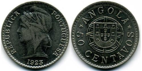 50 Сентаво Португалия / Portuguese Angola (1575-1975) Никель 