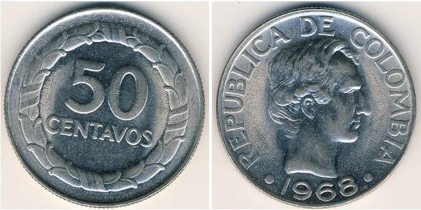 50 Сентаво Республика Kолумбия Никель 