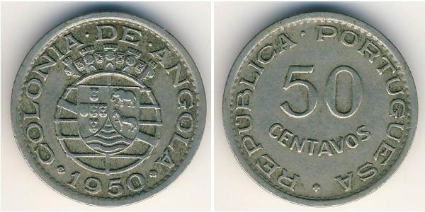 50 Сентаво Portuguese Angola (1575-1975) Бронза/Никель 
