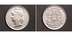 50 Сентаво Первая Португальская республика (1910 - 1926) Серебро 