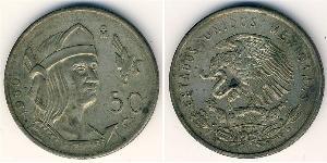 50 Сентаво Мексиканські Сполучені Штати (1867 - ) Срібло 