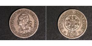 50 Сентаво Португалия / Portuguese Angola (1575-1975) Цинк/Медь 