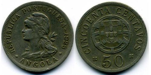 50 Сентаво Португалия / Portuguese Angola (1575-1975) Цинк/Медь 