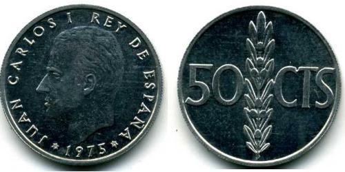 50 Сентимо Королевство Испания (1976 - ) Алюминий Хуан Карлос I (1938 - )