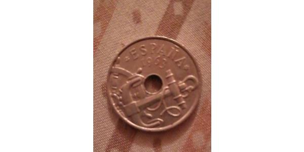 50 Сентимо Франкистская Испания (1936 - 1975) Никель/Медь Франко, Франсиско(1892 – 1975)