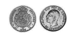50 Сентімо Королівство Іспанія (1874 - 1931) Срібло Alfonso XIII of Spain (1886 - 1941)