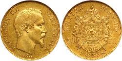 50 Франк Second French Empire (1852-1870) Золото Наполеон ІІІ Бонапарт (1808-1873)