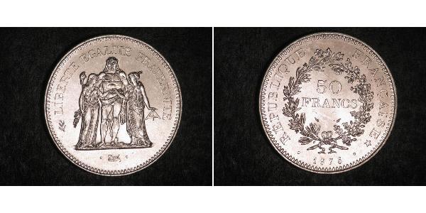 50 Франк Пятая французская республика (1958 - ) Серебро 