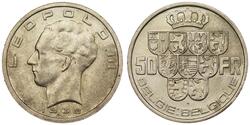 50 Франк Бельгія Срібло 
