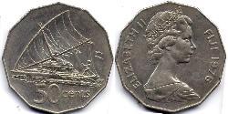 50 Цент Фиджи  Елизавета II (1926-2022)