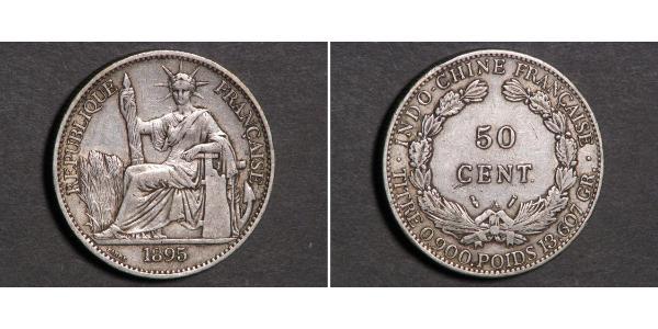 50 Цент Французский Индокитай (1887-1954) Бронза/Никель 