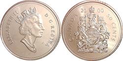 50 Цент Канада Нікель Єлизавета II (1926-2022)