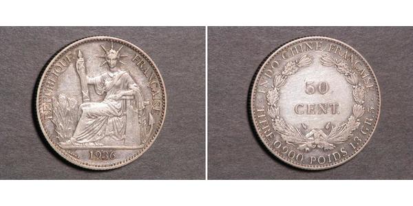 50 Цент Французький Индокитай (1887-1954) Нікель/Бронза 