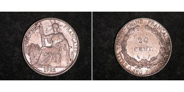 50 Цент Французький Индокитай (1887-1954) Нікель/Бронза 