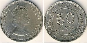 50 Цент Federation of Malaya (1948 - 1963) Нікель/Мідь 