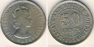 50 Цент Federation of Malaya (1948 - 1963) Нікель/Мідь 