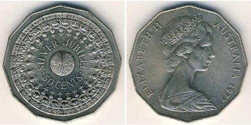 50 Цент Австралія (1939 - ) Нікель/Мідь 