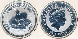 50 Цент Австралия (1939 - ) Серебро 