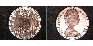 50 Цент Австралия (1939 - ) Серебро Елизавета II (1926-2022)