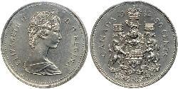 50 Цент Канада Серебро Елизавета II (1926-2022)