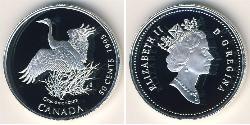 50 Цент Канада Серебро Елизавета II (1926-2022)