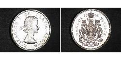 50 Цент Канада Серебро Елизавета II (1926-2022)
