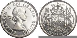 50 Цент Канада Серебро Елизавета II (1926-2022)