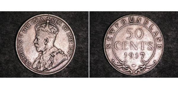 50 Цент Канада Серебро Георг V (1865-1936)