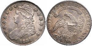 50 Цент США (1776 - ) Серебро 