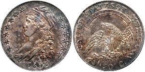 50 Цент США (1776 - ) Серебро 